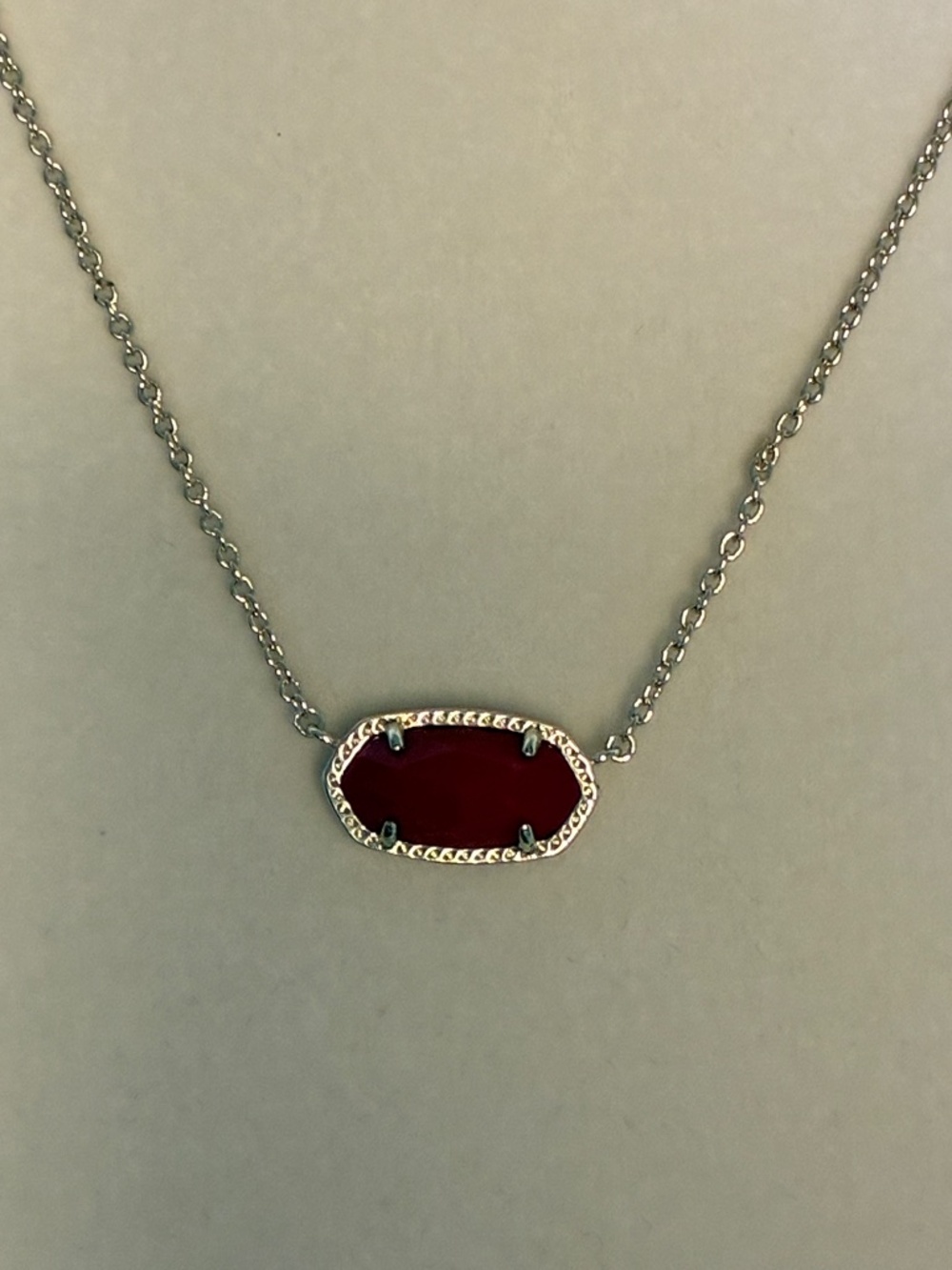 Kendra Scott Elisa necklace with red stone - Picture 3 of 5